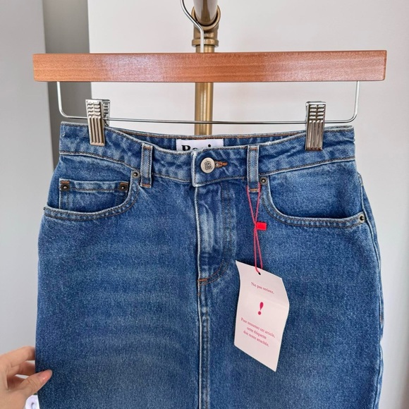 rouje denitsa denim midi skirt - Picture 3 of 5